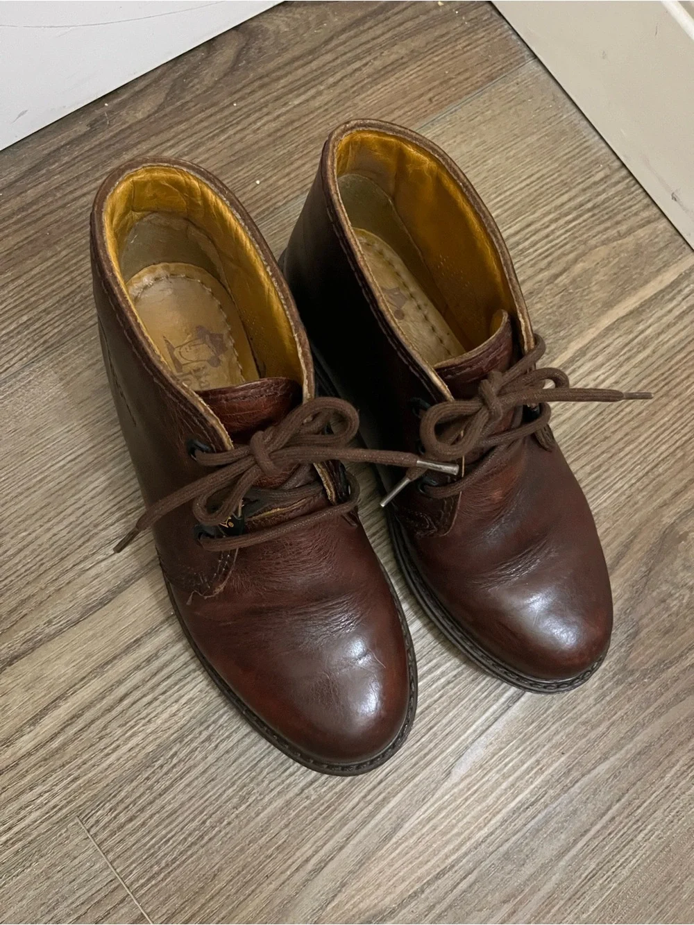 Havana Joe Brown Leather Chukka Boots - Classic Lace-Up 36